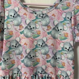 Charlie’s Project Koala Print Kids Dress Size 7